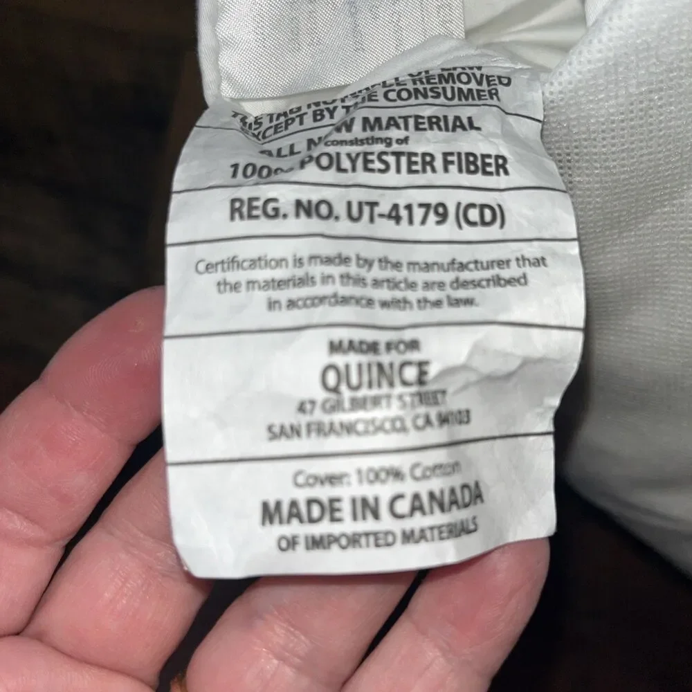 Quince Premium Down Alternative Comforter, Full/Queen, White